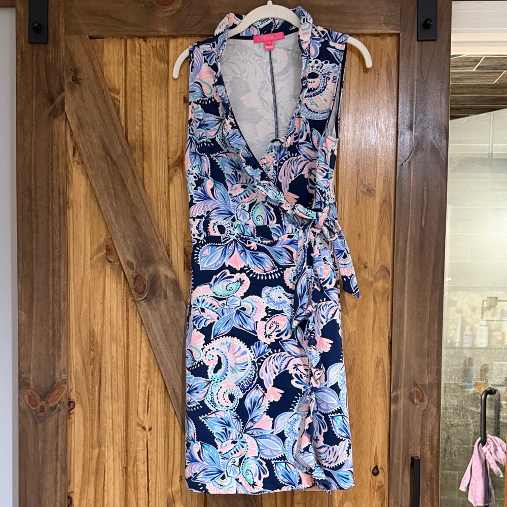 Lilly Pulitzer Romee Wrap “Holy Flockamolie” Dress